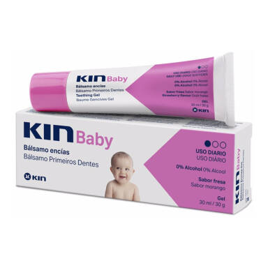 KIN Baby Gel 30ml - truskawkowy żel dla dzieci kojący ból i dolegliwości związane z ząbkowaniem