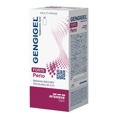 GENGIGEL Perio INTENSIVE CARE 0,05% HA oraz 0,20% CHX Mouthrinse 200ml - płyn do płukania jamy ustnej z kwasem hialuronowym i chorheksydyną