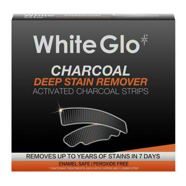 WHITE GLO Charcoal - paski wybielające do skutecznego wybielania zębów w domu