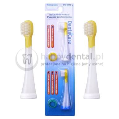 PANASONIC DentaCare EW0942 2szt. - miękkie końcówki dziecięce do szczoteczek Panasonic model DL-40, EW1031, EW1035, EW1012