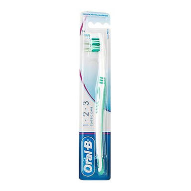 ORAL-B 123 Medium 35 - klasyczna szczoteczka  do zębów (średnio twarda)