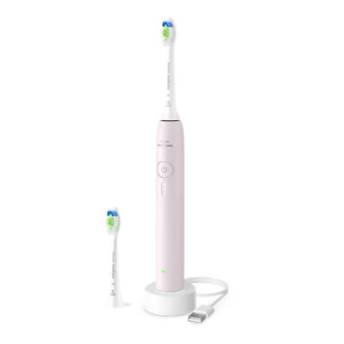 SONICARE Philips 3100 Light PINK HX4032/03 - szczoteczka soniczna z 2 końcówkami Optimal White