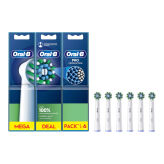 BRAUN Oral-B Cross Action EB50RX-6 6szt. - końcówki do szczoteczki elektrycznej Oral-B z kątowym ułożeniem włókien