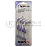 TANDEX Flexi-MAX 4szt. BLISTER 0.8-3.0mm (LILIOWE) - zestaw 4 szczoteczek międzyzębowych stożkowych (lilac)