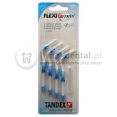 TANDEX Flexi-MAX 4szt. BLISTER 0.6-3.0mm (NIEBIESKIE) - zestaw 4 szczoteczek międzyzębowych (aqua)