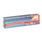 ORTHO SALVIA DENTAL Fluor (Noc) 75ml - PASTA na noc dla osób noszących aparaty ortodontyczne (niebieska)