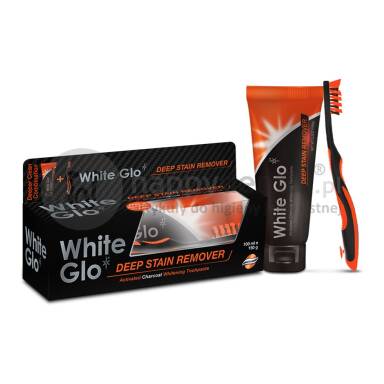 Pasta wybielająca do zębów WHITE GLO z aktywnym węglem przywraca zębom naturalną biel