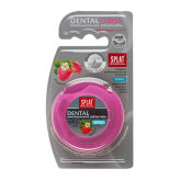 SPLAT DentalFloss STRAWBERRY 30m - woskowana nić dentystyczna, rozprężająca o zapachu truskawki