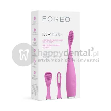 FOREO ISSA PRO-SET szczoteczka soniczna w zestawie z końcówkami, CLASSIC, HYBRID, TONGUE