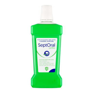 SEPTORAL Ortho 500ml - ortodontyczny płyn do płukania jamy ustnej z chlorkiem cetylopirydyny 0,05% CPC, aloesem i alantoiną