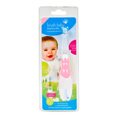 BRUSH-BABY BabySonic PRO szczoteczka soniczna dla dzieci w wieku 0-3