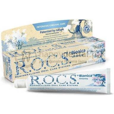 ROCS BIONICA WHITENING 60ml - naturalna pasta wybielająca do zębów bez fluoru