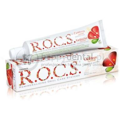 ROCS GRAPEFRUIT-MINT 60ml - pasta do zębów wzmacniająca szkliwo o wzmocnionym smaku grejfruta i orzeźwiającej mięty
