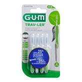 GUM Butler Trav-Ler (1414) 4szt. - szczoteczka międzyzębowa 1,1mm (zielone)