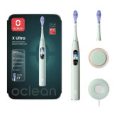 OCLEAN X ULTRA Mint - szczoteczka soniczna z 2 końcówkami OCLEAN Ultra WHITE i uchwytem magnetycznym