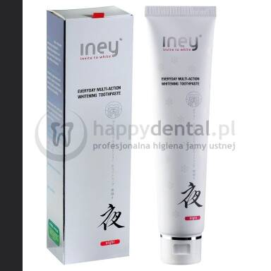 INEY Toothpaste NIGHT 75ml - pasta z nanohydroksyapatytem o relaksującym aromacie mięty z ciepłą nutą cynamonu i lipowego kwiatu (CZARNA)