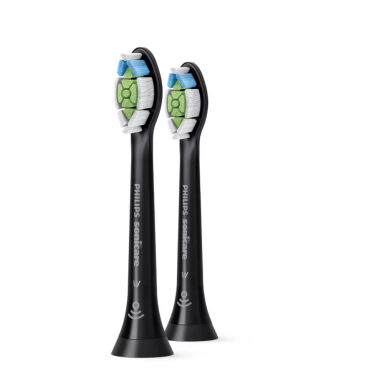 SONICARE Philips HX6062/88 OPTIMAL WHITE 2szt. BLACK - końcówki do szczoteczek sonicznych Sonicare
