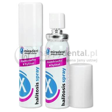 MIRADENT Halitosis Spray 15ml - odświeżający preparat z ksylitolem w sprayu na halitozę