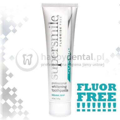 SUPERSMILE Fluoride FREE 119g wybielająca pasta do zębów bez fluoru