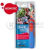 BRAUN Oral-B Stages Power D12 900TX - szczoteczka elektryczna dla dzieci w wieku pow. 3lat - wersja Bajka AVENGERS