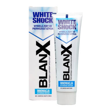 BLANX White Shock pasta 75ml - wybielająco-ochronna pasta do zębów aktywowana światłem