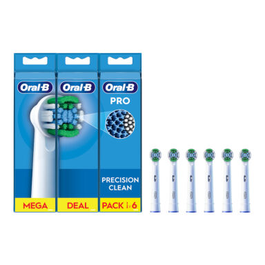 BRAUN Oral-B Precision Clean 6szt. EB20RX-6 6szt. - klasyczne końcówki do szczoteczki elektrycznej Oral-B