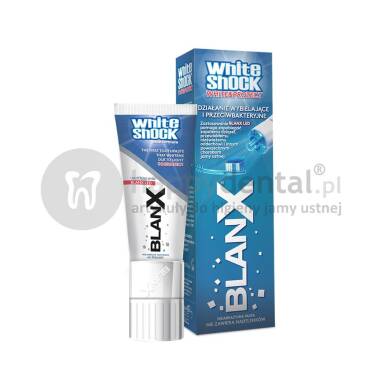 BLANX White Shock pasta 50ml + LED (E731) - wybielająco-ochronna pasta do zębów aktywowana światłem z nasadką LED