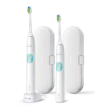 Philips SONICARE 4300 Protective Clean HX6807/35 WHITE 2szt. - zestaw dwóch szczoteczek sonicznych z końcówkami Optimal White (E3236)