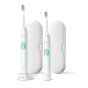 Philips SONICARE 4300 Protective Clean HX6807/35 WHITE 2szt. - zestaw dwóch szczoteczek sonicznych z końcówkami Optimal White (E3236)