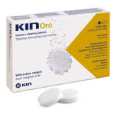 KIN ORO Denture Cleaning Tablets 30szt. - Tabletki czyszczące z aktywnym tlenem dogłęnie oczyszczające protezy zębowe
