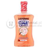 LISTERINE Smart Rinse 500ml - ochronna płukanka o smaku OWOCÓW dla dzieci od 6-go roku życia (RÓŻOWA)