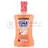 LISTERINE Smart Rinse 500ml - ochronna płukanka o smaku OWOCÓW dla dzieci od 6-go roku życia (RÓŻOWA)