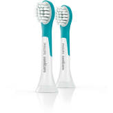 SONICARE Philips końcówki For Kids 3+ Mini 2 szt. HX6032/33 - końcówki (głowice) do szczoteczki sonicznej