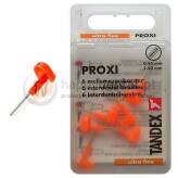 TANDEX Proxi 6 końcówek 0.45-2.5mm (POMARAŃCZ) - pudełko 6 końcówek międzyzębowych (ultra-fine)