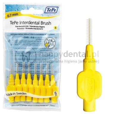 TEPE ID Original (0.7mm) żółte 8szt. - zestaw szczoteczek międzyzębowych (szczoteczki w wersji <B>ORIGINAL</B>)