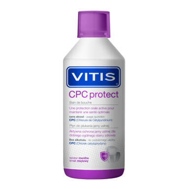 VITIS CPC Protect 500ml - antybakteryjny płyn do płukania jamy ustnej 