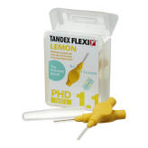 TANDEX Flexi 6szt. BOX 0.70-3.5mm (ŻÓŁTE) - pudełko 6 szczoteczek międzyzębowych (PHD-1.1 LEMON)