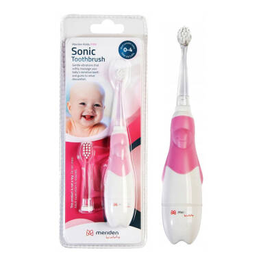 MERIDEN Sonic Toothbrush PINK 0-4 - szczoteczka soniczna dla dzieci i niemowląt