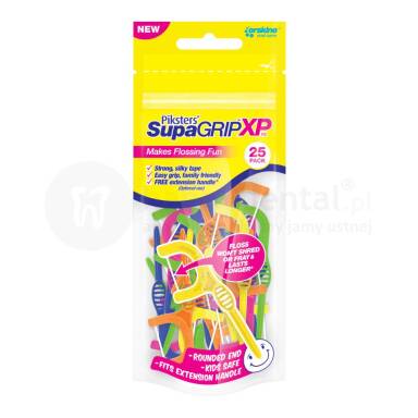 PIKSTERS SupaGRIP XP kolorowe niciowykałaczki dla dzieci - 25 sztuk
