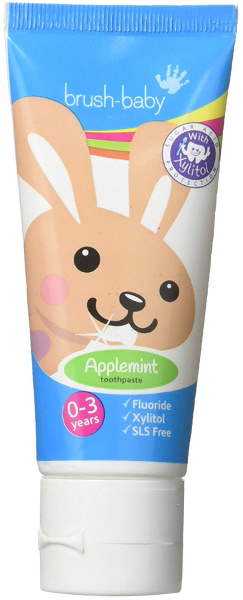 Brush-Baby Applemint pasta do zębów dla dzieci z fluorem 1000ppm
