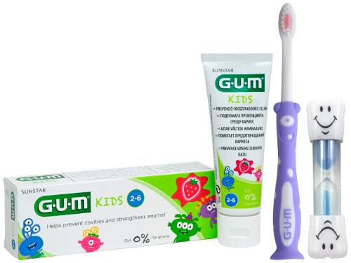 GUM Kids zestaw do pielęgnacji zębów mlecznych