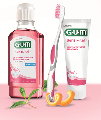 GUM SensiVital + płyn do płukania jamy ustnej 