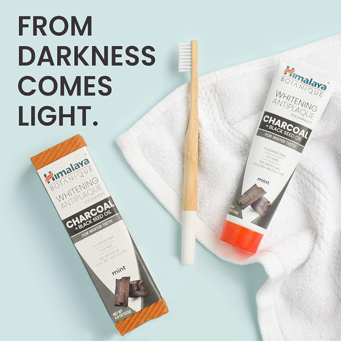 Himalaya Botanique Whitening Antiplaque CHARCOAL pasta wybielająca