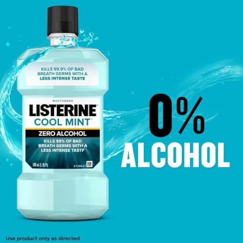 LISTERINE Cool Mint ZERO ALCOHOL płyn do płukania jamy ustnej bez alkoholu