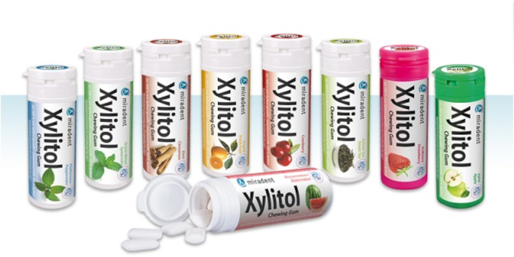 Miradent Xylitol gumy do żucia z ksylitolem Miradent Xylitol gumy do żucia z ksylitolem