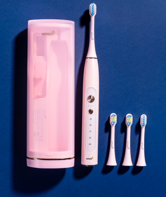 OMEO UV Sanitizer PINK szczoteczka soniczna do zębów z sanitizerem