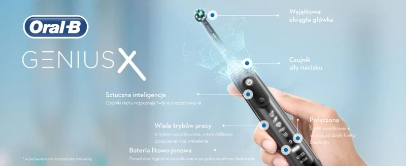 Oral-B GENIUS X 20000 Black szczoteczka elektryczna