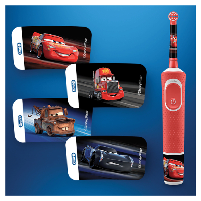 Oral-B Vitality Kids CARS kolorowe naklejki na szczoteczkę Oral-B Vitality Kids CARS kolorowe naklejki na szczoteczkę