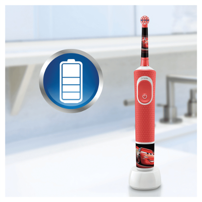 Oral-B Vitality Kids CARS akumulator zapewniający dłuższą pracę szczoteczki Oral-B Vitality Kids CARS akumulator zapewniający dłuższą pracę szczoteczki