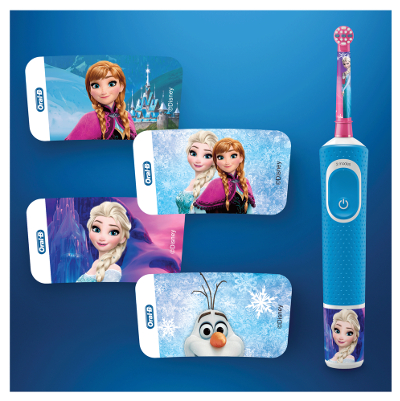 BRAUN Oral-B Vitality Kids FROZEN kolorowe najklejki na szczoteczkę